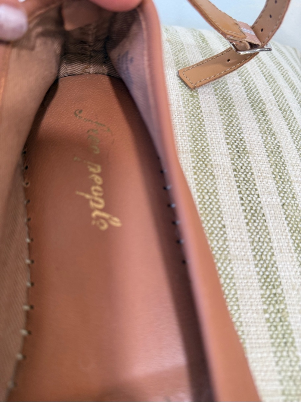 Free People Tan Leather Ankle-Strap Espadrilles - Picture 4 of 8